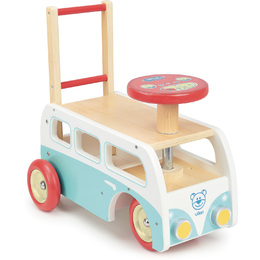 Retro Wooden Toy Combi Pusher & Ride On