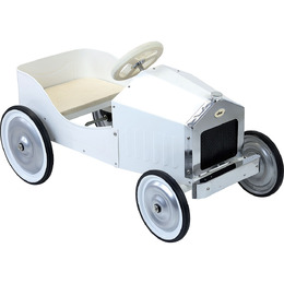 Classic White Kids Pedal Car by Vilac